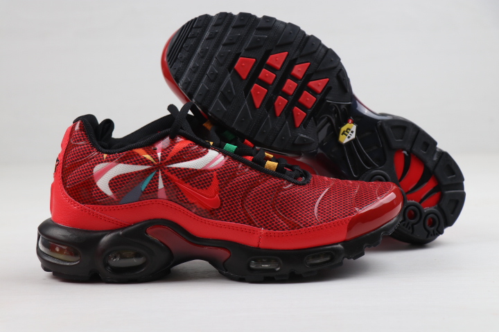 Men Nike Air Max PLUS Hot Red Black